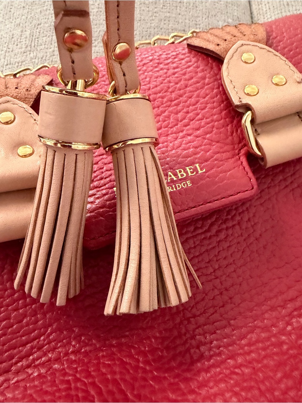 Blue Label Crestbridge/Burberry Red Bag - Picture 15 of 16